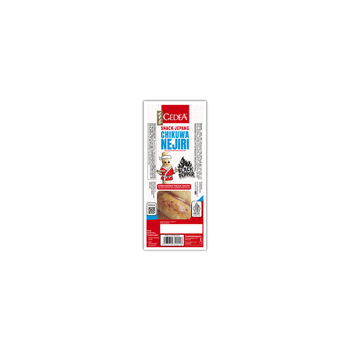 Chikuwa Nejiri Blackpepper 50g packaging