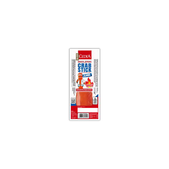Crab Stick Jumbo Spicy 55g packaging