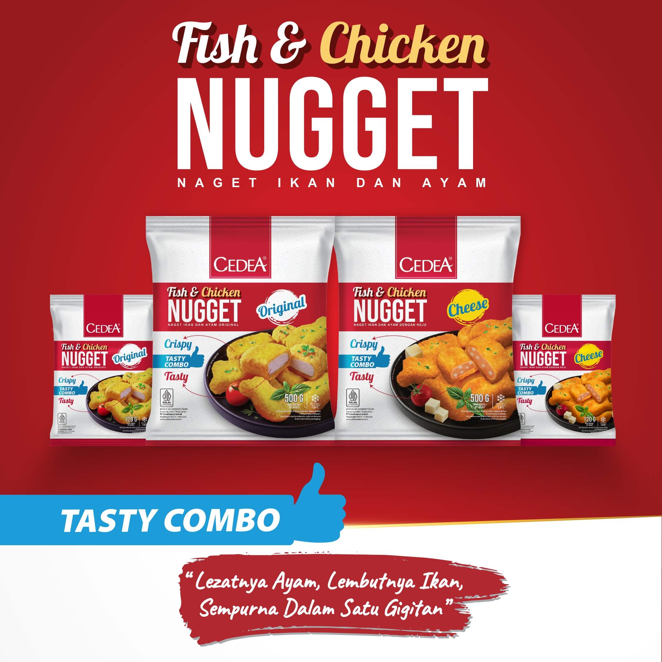 Fish and chicken nugget banner
