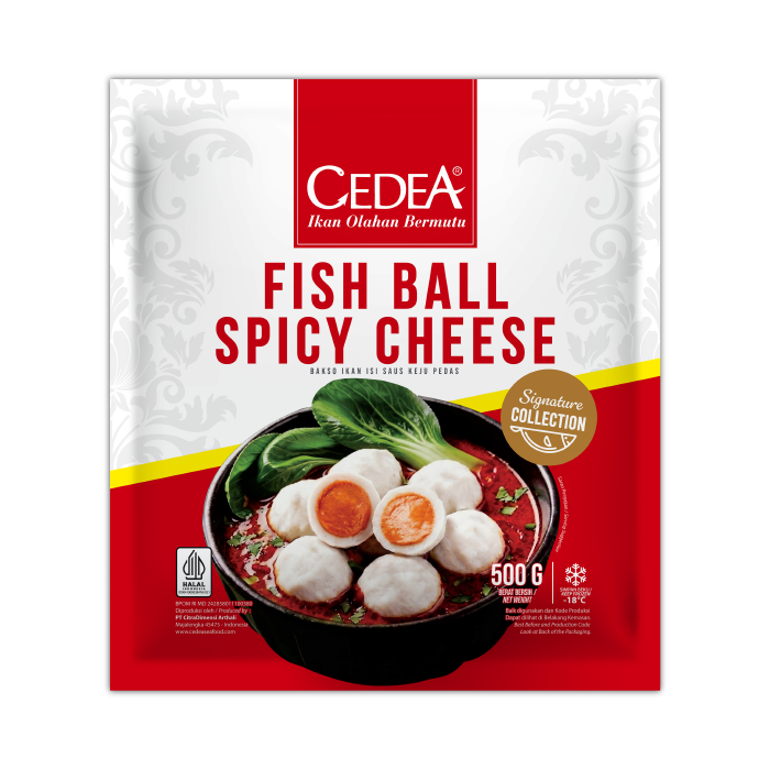 Fish Ball Spicy Cheese 500g packaging