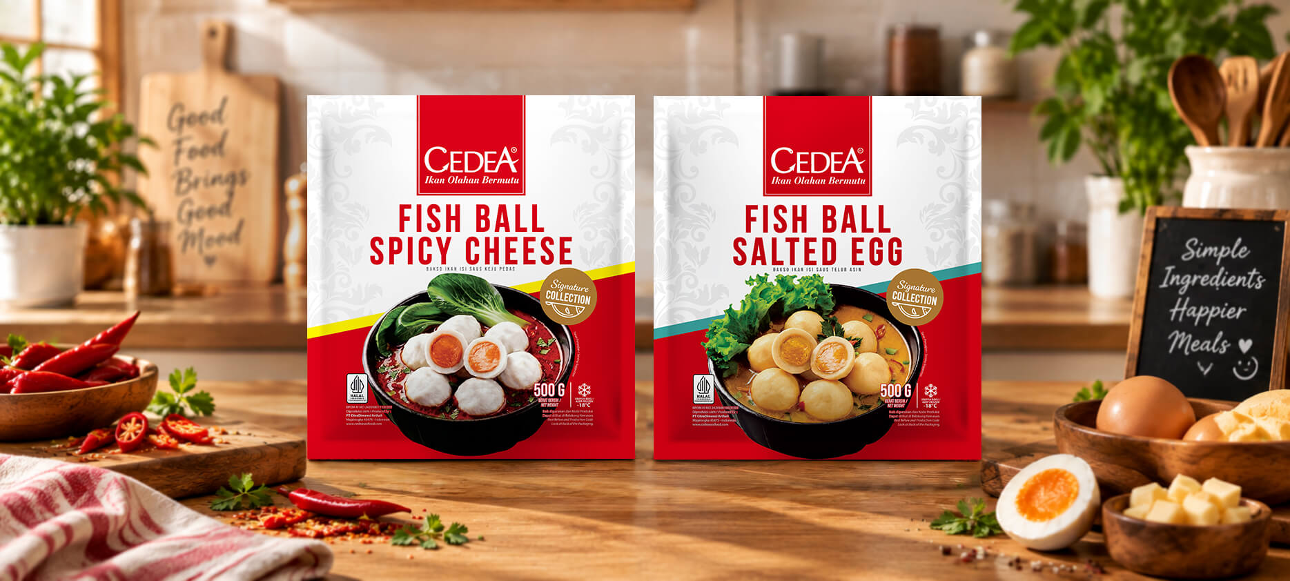 Coba sajian praktis ala resto, CEDEA Fish Ball Signature dengan filling siap jadi favorit baru.