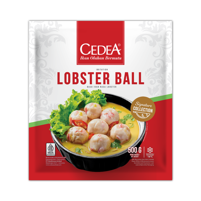 Lobster Ball 500g packaging